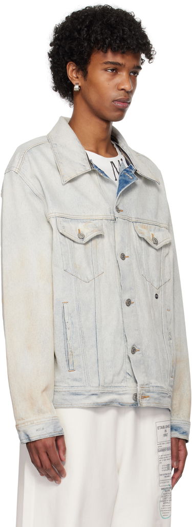 Яке Maison Margiela MM6 Maison Margiela Distressed Denim Jacket Синьо | SH0AM0039 M30018, 1