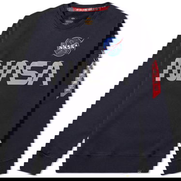 Суитчър Alpha Industries NASA Reflective Crew Sweat Тъмно синьо | 178309-07, 0