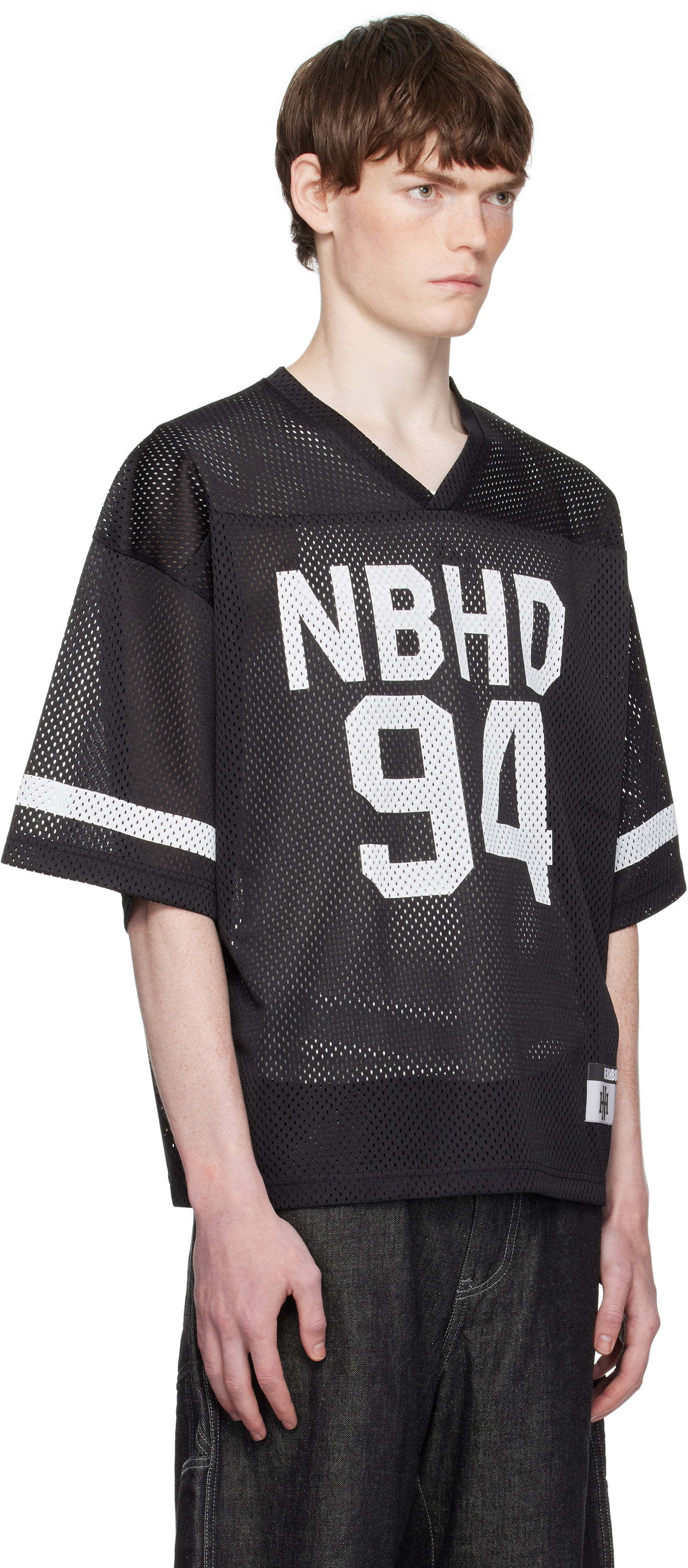 Фланелка Neighborhood Neighborhood V-neck Jersey Черно | 251UNNH-CSM01, 1