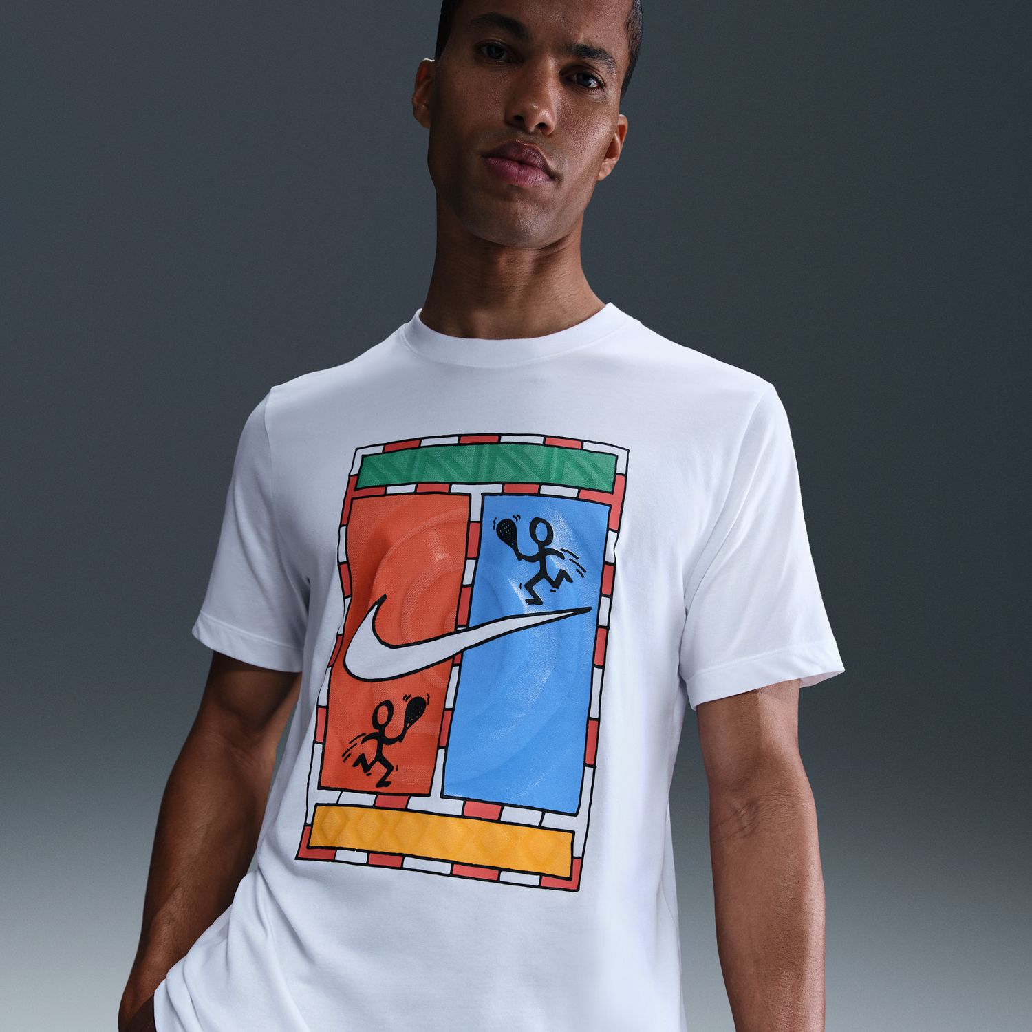 Тениска Nike NikeCourt Dri-FIT Tennis T-Shirt Бяло | HJ3470-100, 0