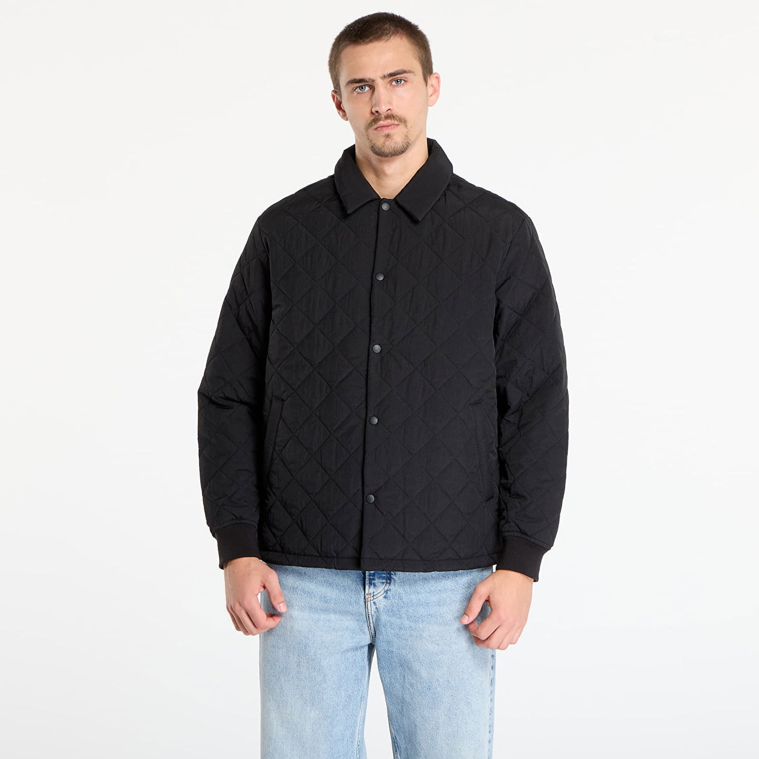 Яке Urban Classics Quilted Overshirt Jacket Черно | TB7630-00007, 0