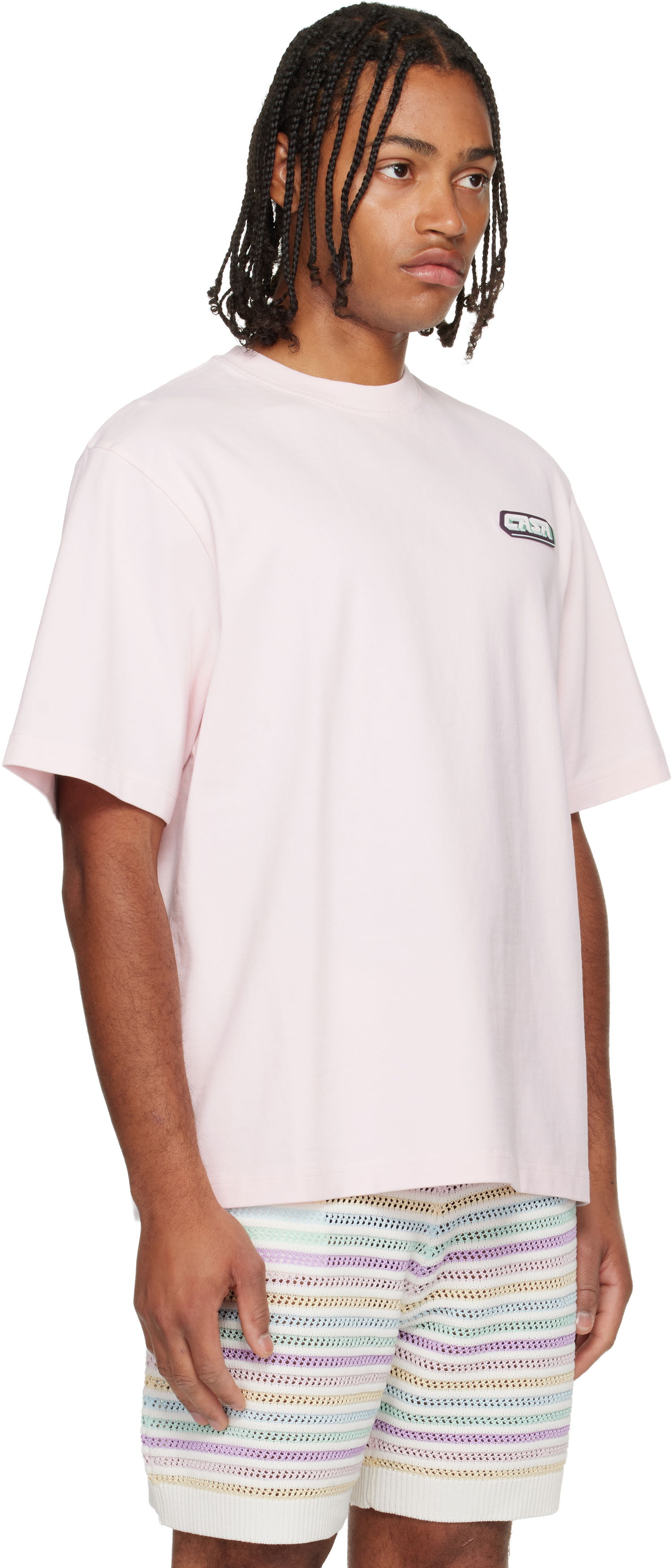 Тениска Casablanca 'Casa' Racing Oversized Short Sleeve T-shirt Розово | M-AW25-JTS-044-01, 1