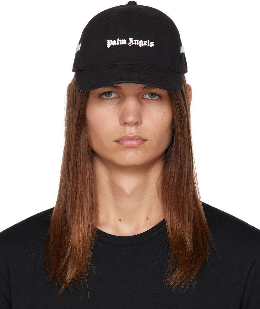 Шапка с козирка Palm Angels Classic Cap Черно | PMLB095E23FAB0021001