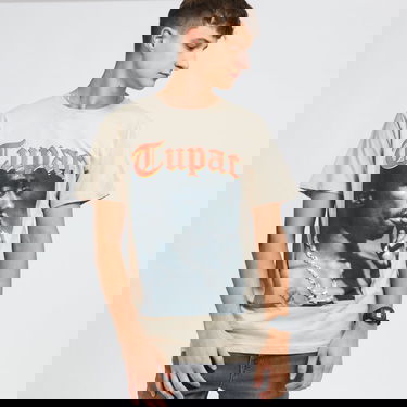 Тениска Urban Classics Tupac California Love Tee Бежово | MT1120, 0