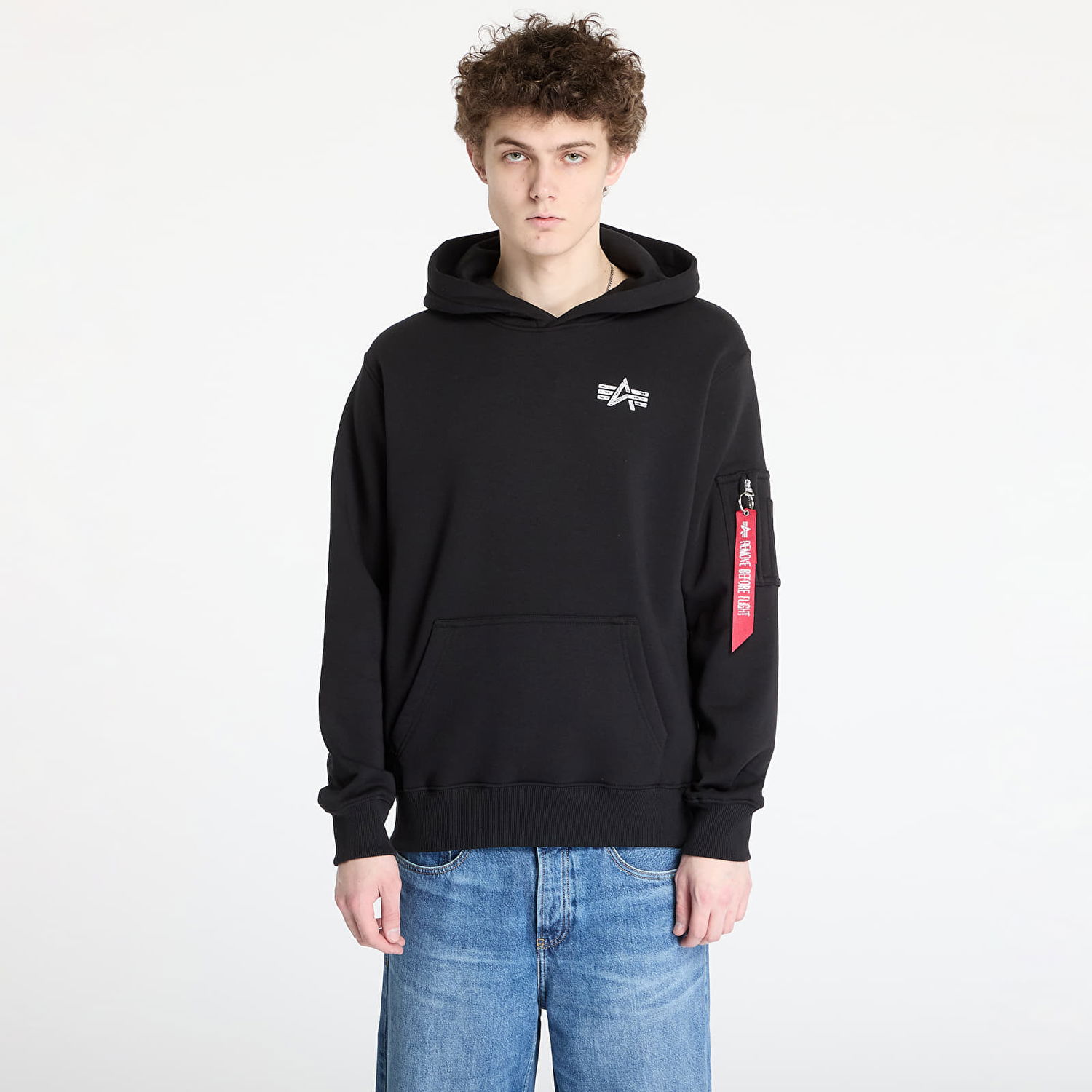 Суитчър Alpha Industries Alpha Industries Inc. Signature BP Hoodie Черно | 148341-03, 0