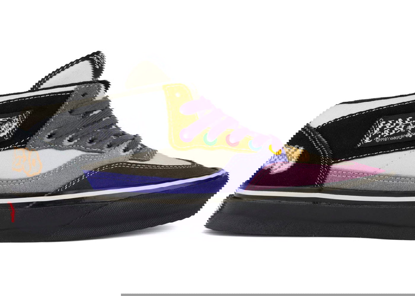 Кецове и обувки Vans OG Half Cab LX Brain Dead Multi Color Лилаво | VN0A3DP6ASR, 0