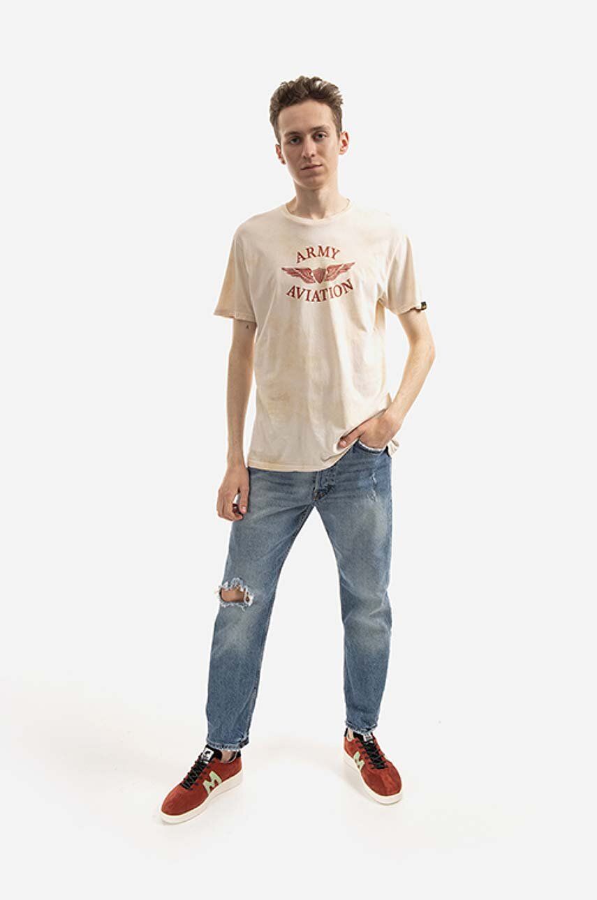Тениска Alpha Industries Vintage Aviation T-Shirt With Print Оранжево
 | 106515.18, 1