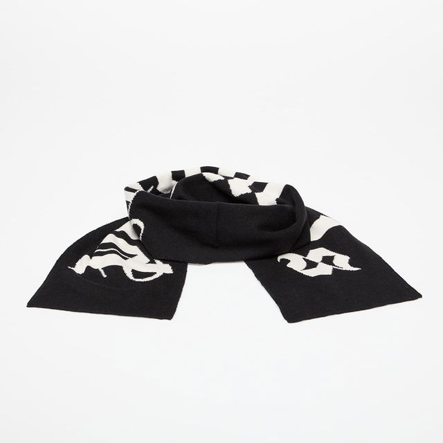 Palm Angels Logo Knit Scarf