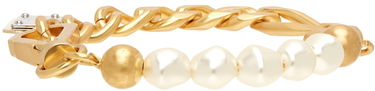 Гривна Dolce & Gabbana Dolce&Gabbana DG Logo Pearl Chain Bracelet Металик | WBN7P3 W1111, 4