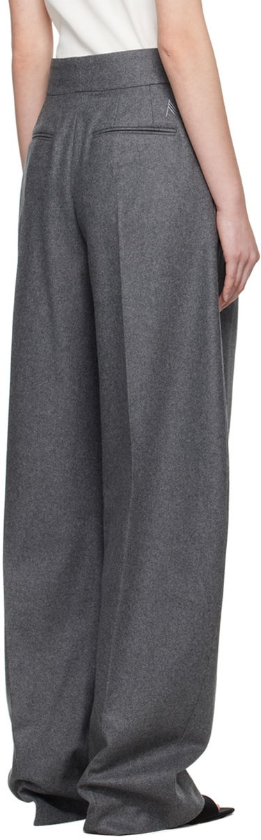 Панталони The Attico The Attico Gary Pleated Wide-Leg Trousers Сиво | 248WCP102 W055, 2