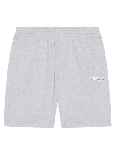 Къси панталони Balenciaga Political Campaign Large Fit Sweat Shorts Бяло | 676137TKVI91379
