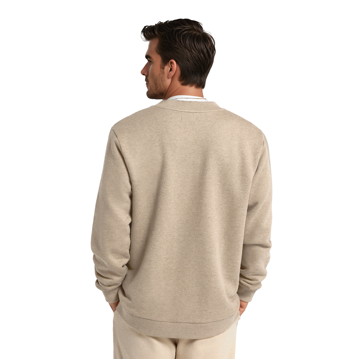 Суитчър Allbirds Merino Blend Sweatshirt, Size Small Бежово | A12116M, 1