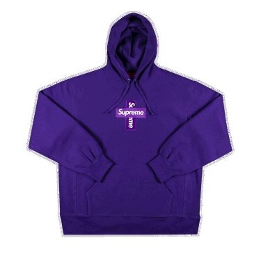 Суитчър Supreme Cross Box Logo Hooded Sweatshirt Лилаво | FW20SW70 PURPLE, 0