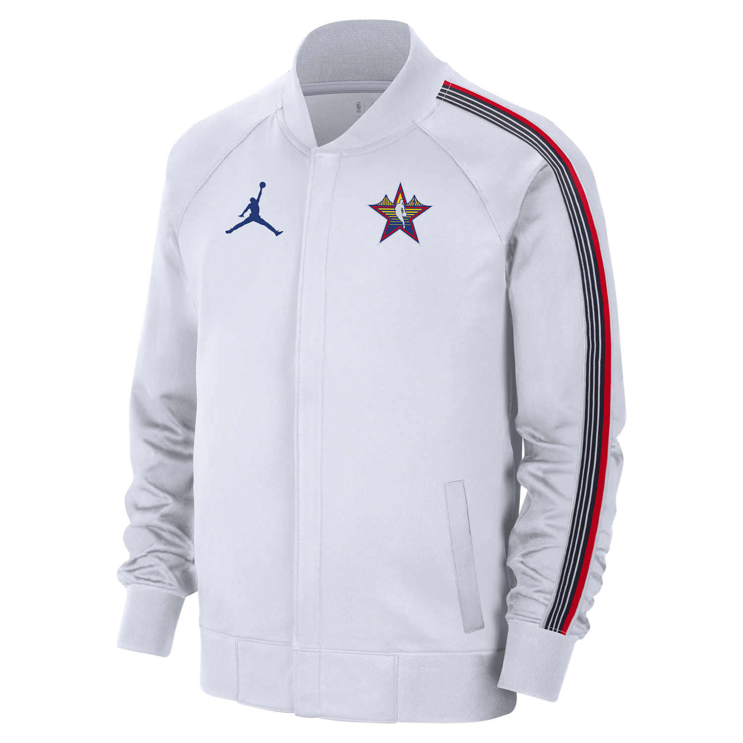 Яке бомбър Jordan NBA 2025 All-Star Weekend Showtime Full-Zip Jacket Бяло | HF5808-100, 0