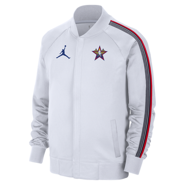 Яке бомбър Jordan NBA 2025 All-Star Weekend Showtime Full-Zip Jacket Бяло | HF5808-100, 0