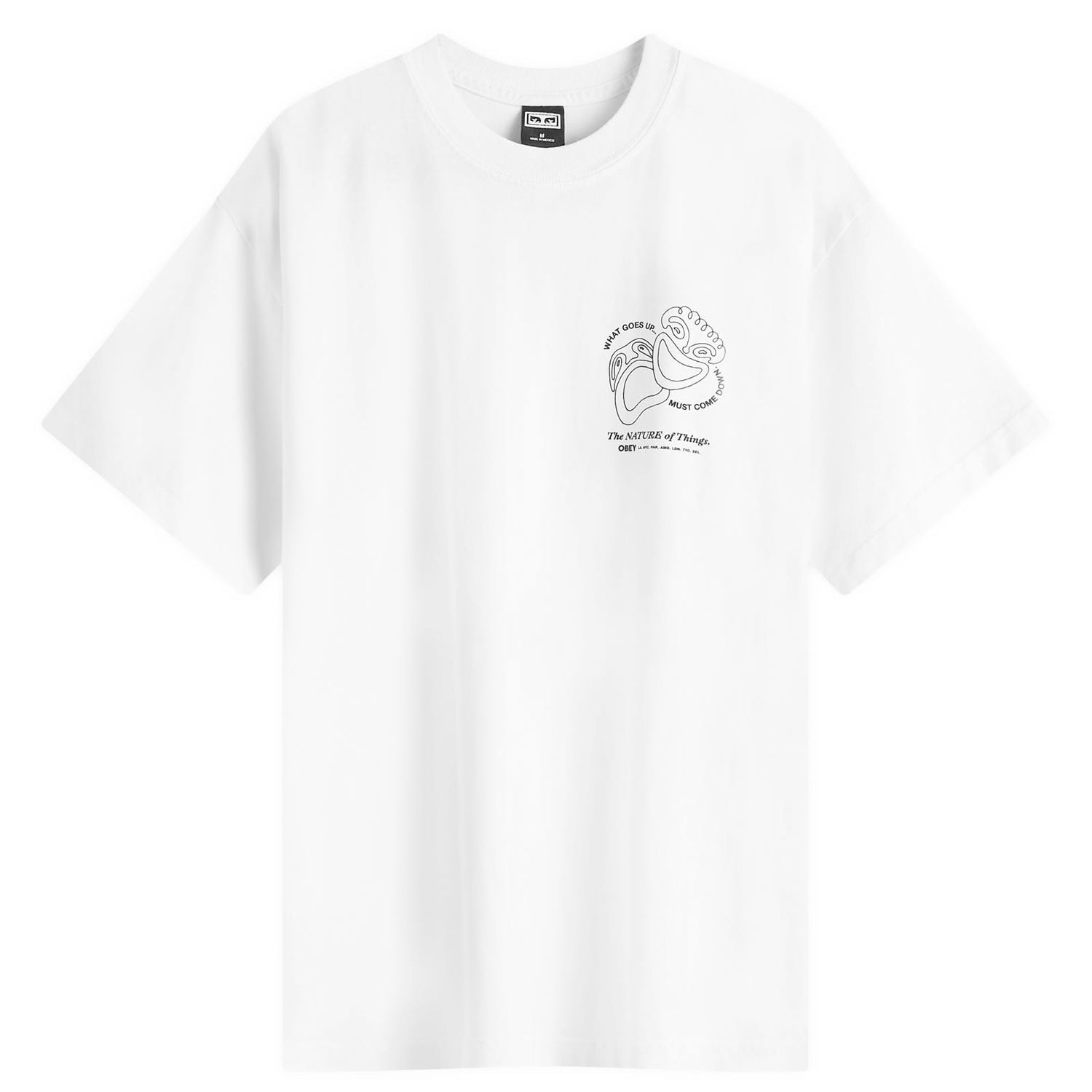 Тениска OBEY Nature of Things Бяло | 166913929-WHT, 0