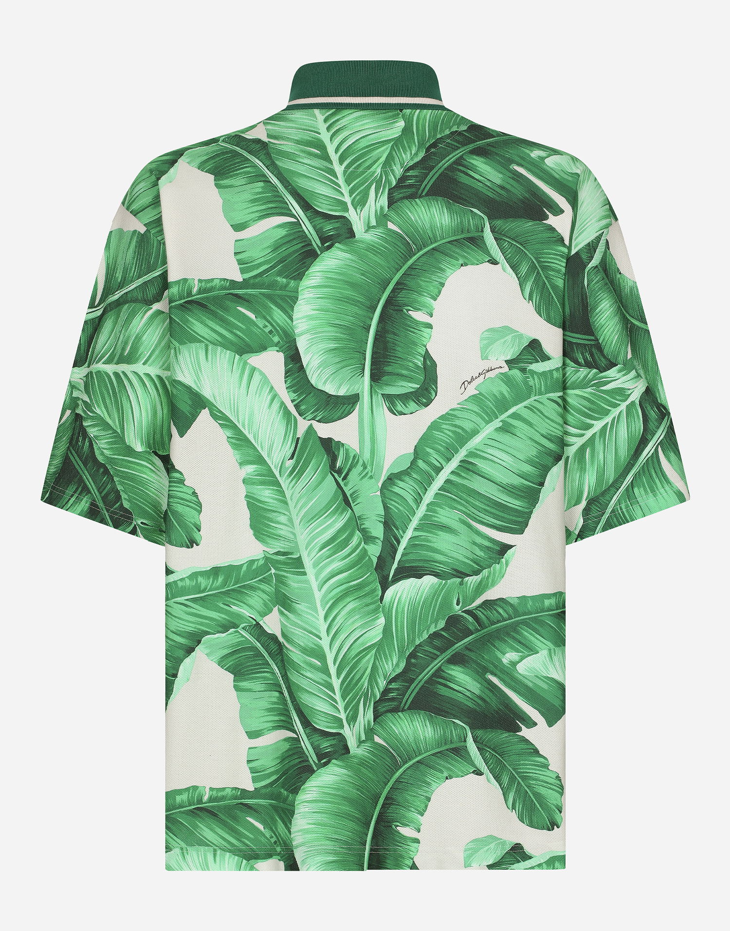Риза Dolce & Gabbana Oversize Polo-shirt With Banana Tree Print Зелено | G8RG4THS7M4H2005, 1