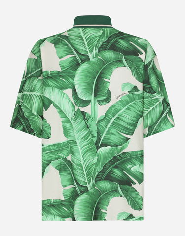 Риза Dolce & Gabbana Oversize Polo-shirt With Banana Tree Print Зелено | G8RG4THS7M4H2005, 1