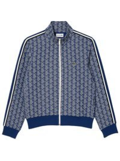 Paris Jacquard Monogram Zipped Sweatshirt