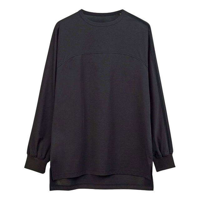 Y-3 Mesh Stripes Long Sleeve Top