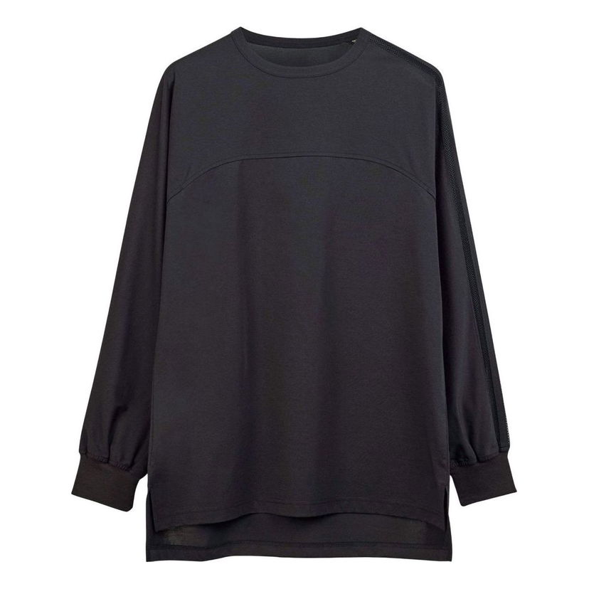 Пуловер adidas Originals Y-3 Mesh Stripes Long Sleeve Top Черно | JL8309
