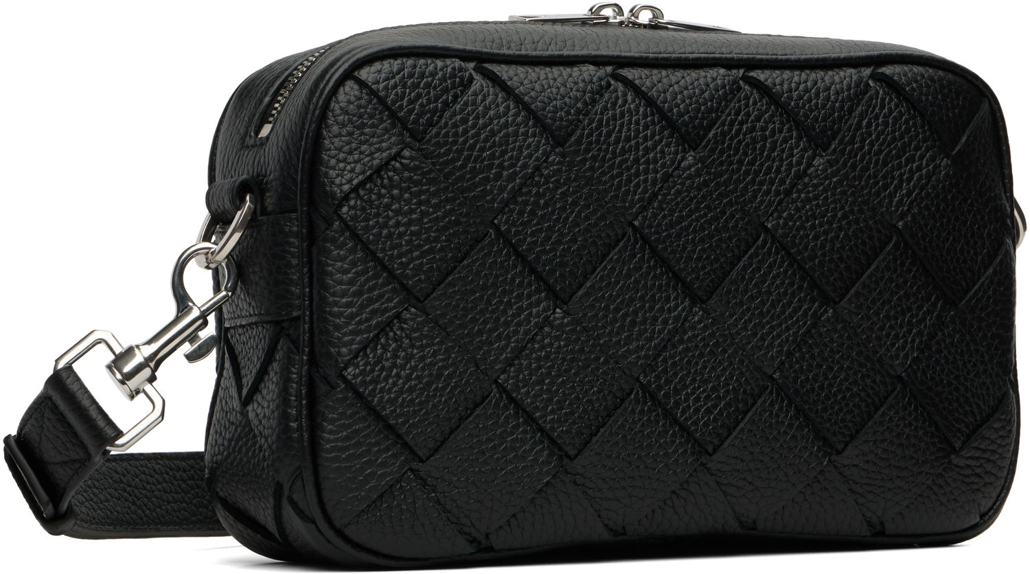 Дамска чанта Bottega Veneta Bottega Veneta Small Intrecciato Camera Bag Черно | 755923V4G318803, 1