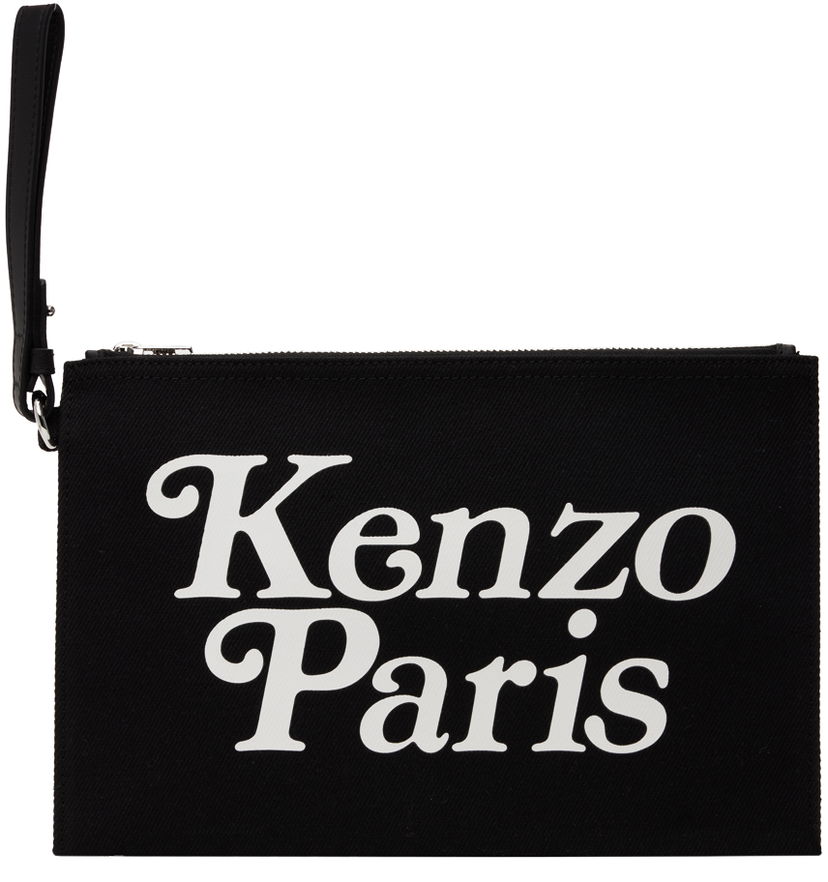 Дамска чанта KENZO Paris Large Pouch Черно | FE58PM902F35