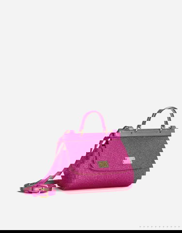 Дамска чанта Dolce & Gabbana Mini Sicily Fabric Handbag Розово | EB0003AA74580422, 2