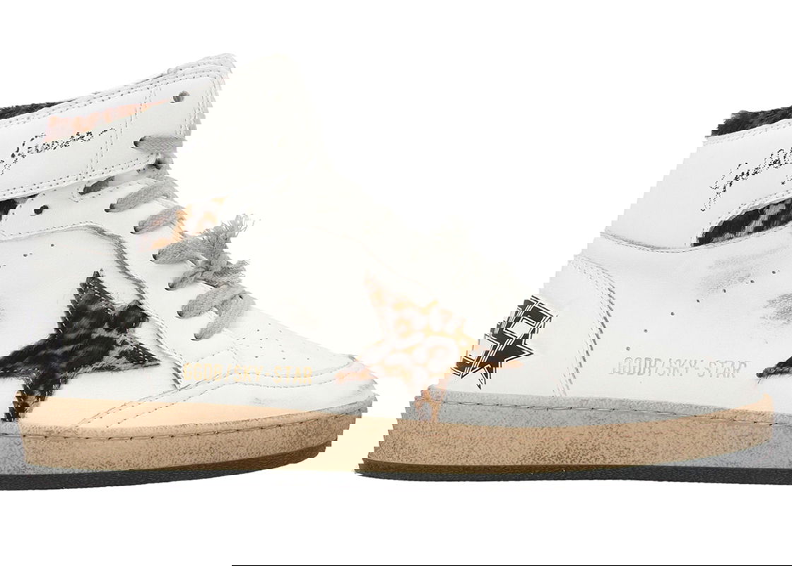 Кецове и обувки Golden Goose Sky Star White Leopard W Бяло | GWF00230-F002193-10805, 0