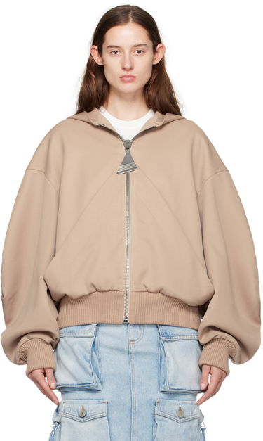 Суитчър The Attico Attico Hooded Bomber Jacket Бежово | 241WCB41 W046, 0