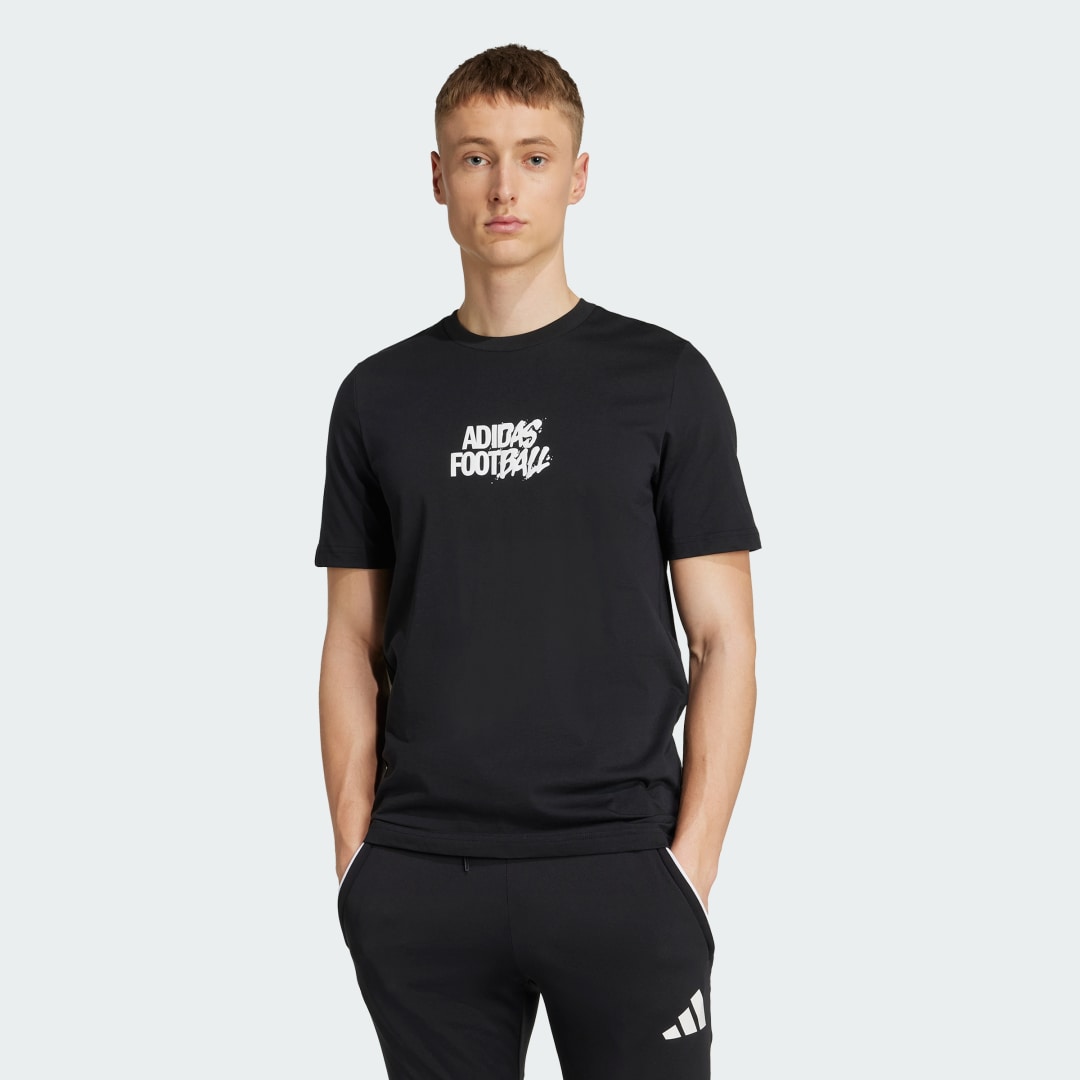 Тениска adidas Performance Tango History Graphic Football T-Shirt Черно | JM8934, 0
