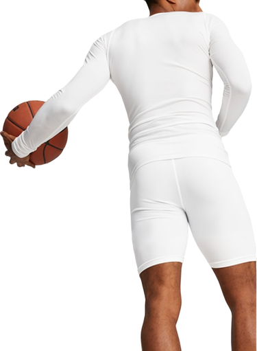 Тениска Puma Hoops Team LS Top Baselayer Бяло | 676632-02, 1