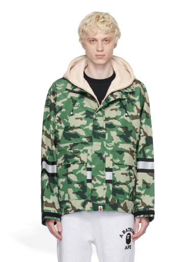 Яке BAPE Woodland Camo Jacket Зелено | 001LJJ301003M