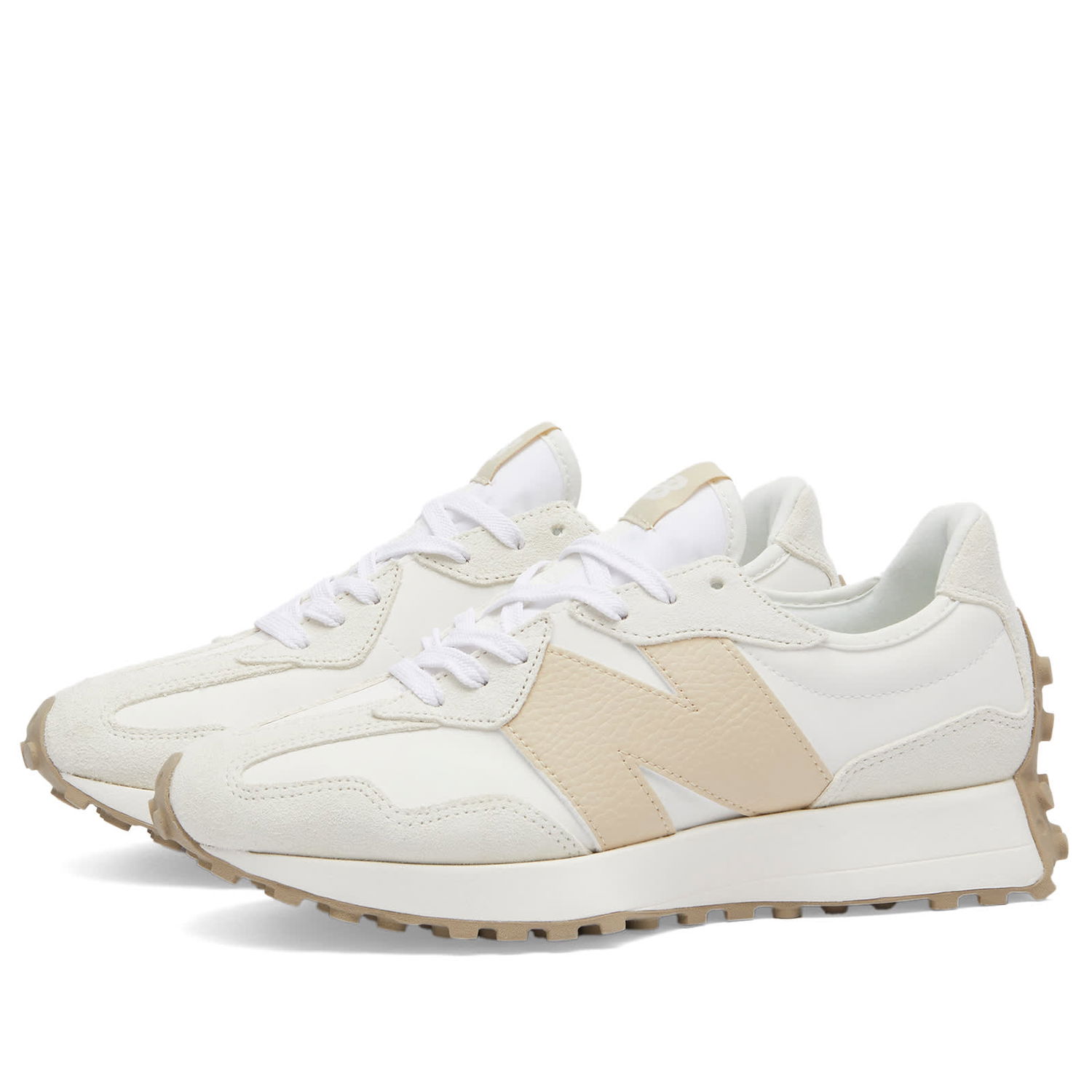 Кецове и обувки New Balance Women's WS327KG in Sea Salt, Size UK 4 | END. Clothing Бяло | WS327KG, 0