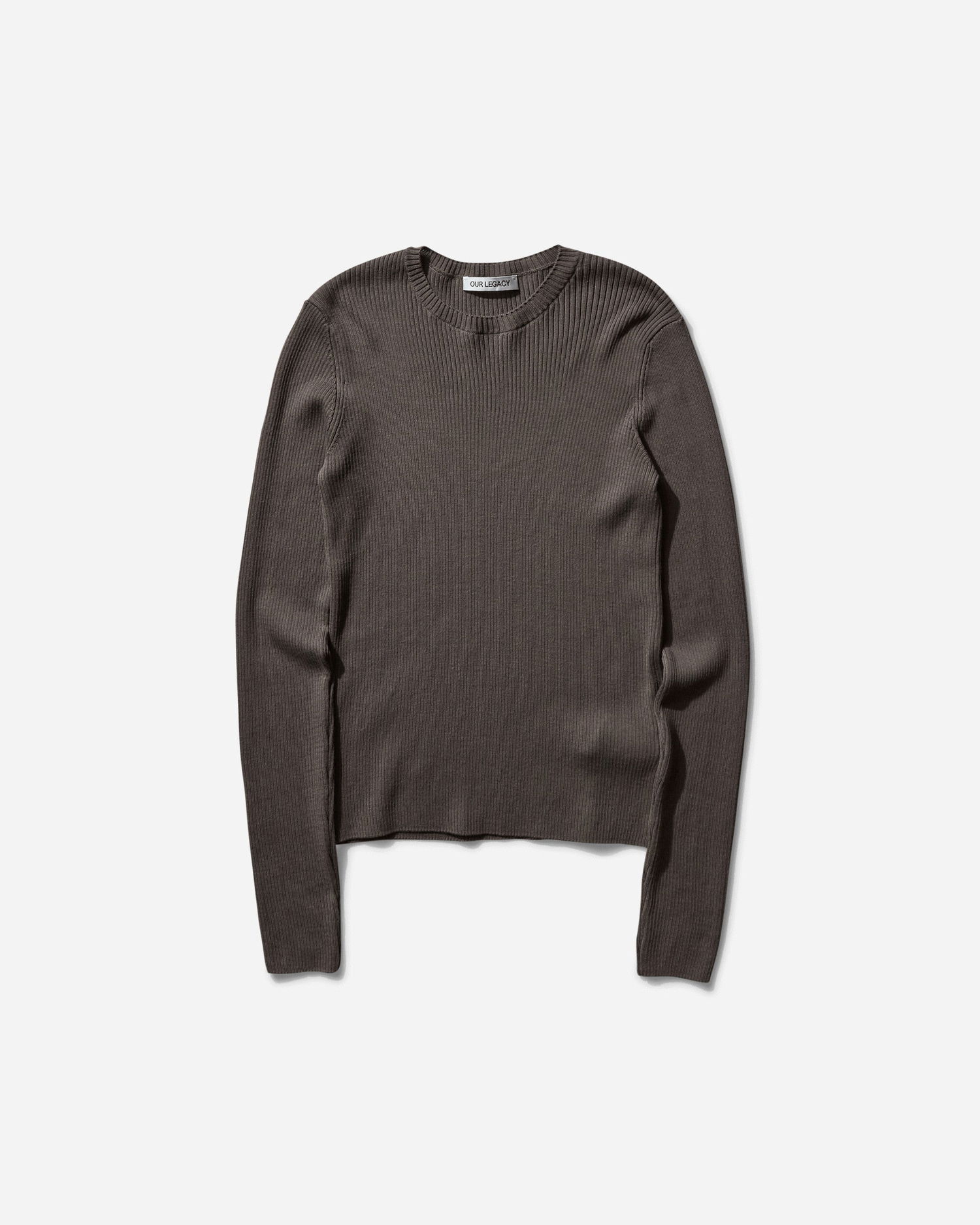 Пуловер OUR LEGACY Compact Roundneck Sweater Кафяво | M2253CF 001, 1