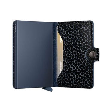Портфейл Secrid Slimwallet Giraffina Leather Wallet Тъмно синьо | MGi-Blue, 5