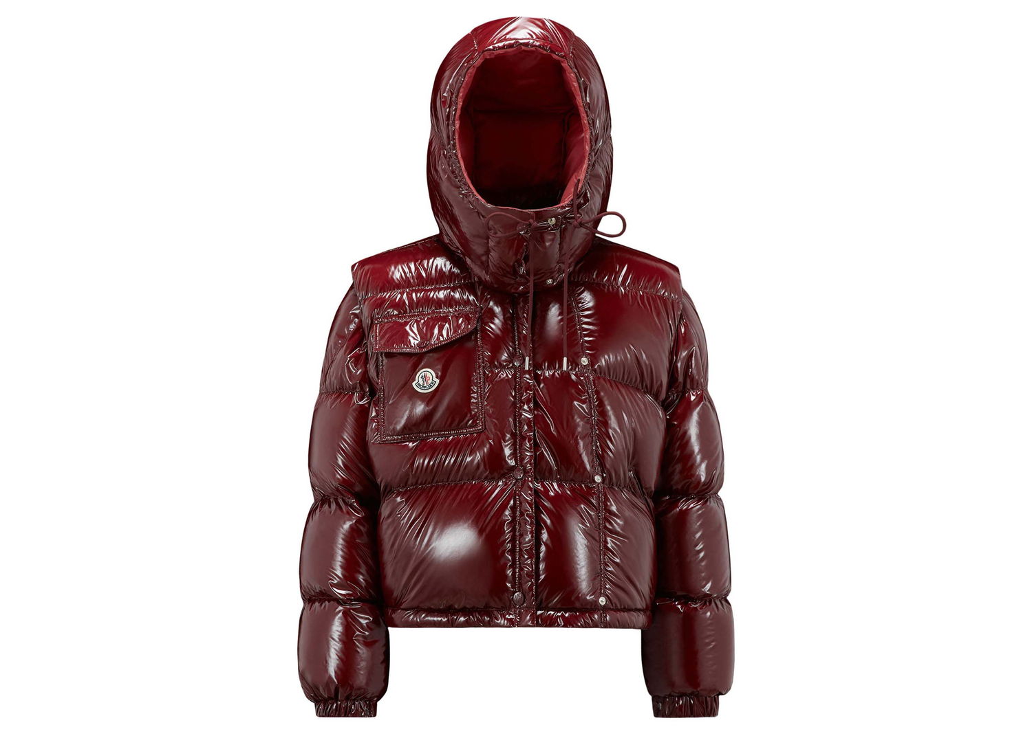 Пухо яке Moncler Karakorum Ripstop Short Down Jacket Burgundy Бургунди | I20931A0018359607436, 0