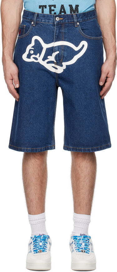 Къси панталони BBC IceCream ICECREAM Running Puppy Denim Shorts Синьо | IC24415, 0