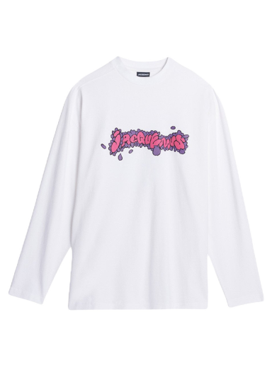 Тениска Jacquemus Le Desenho Manches Longues Daisy Logo Long Sleeve Бяло | 235JS122-2003-1DK