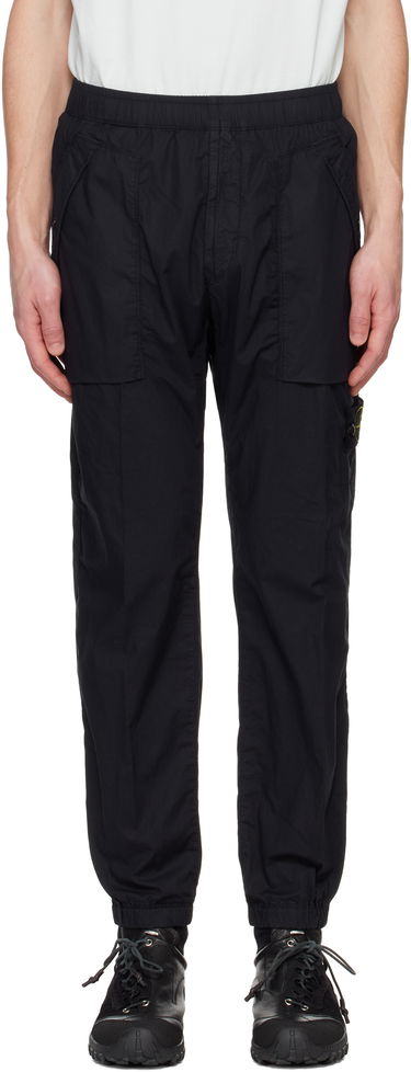 Карго панталони Stone Island Stone Island Stretch Cotton Tela Paracadute Sweatpants Черно | K1S15 3100017 S0003, 0