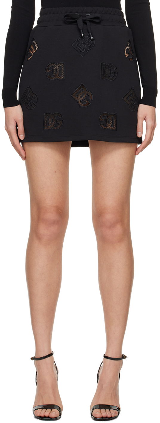 Пола Dolce & Gabbana Cutout Miniskirt Черно | F4CSKZ GDB9T