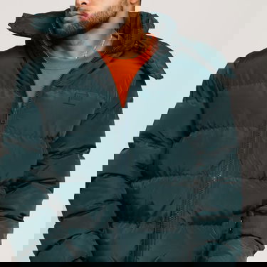 Пухо яке Urban Classics Hooded Puffer Jacket Зелено | TB1807 tmavě zelená, 2