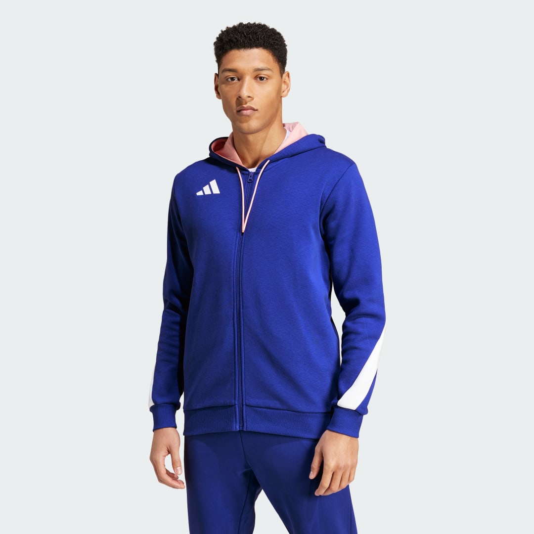 Суитчър adidas Performance Team France Full-Zip Синьо | IS5083, 0