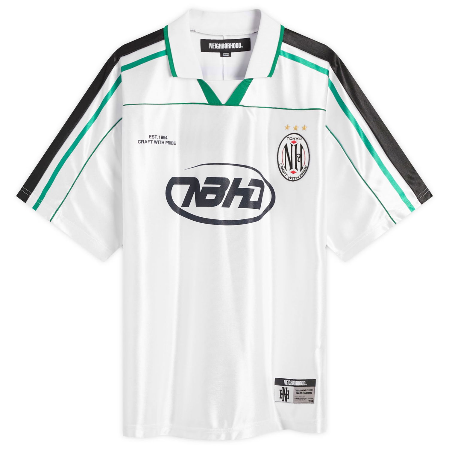 Фланелка Neighborhood Game Shirt, Size Large Бяло | 251FPNH-CSM16-WHT, 0