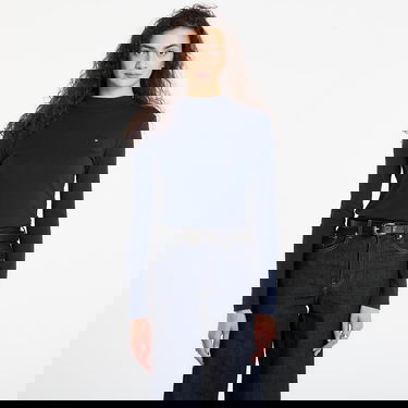 Тениска Tommy Hilfiger T-shirt Slim Cody Mock-Neck Ls Тъмно синьо | WW0WW47307 C1G, 0