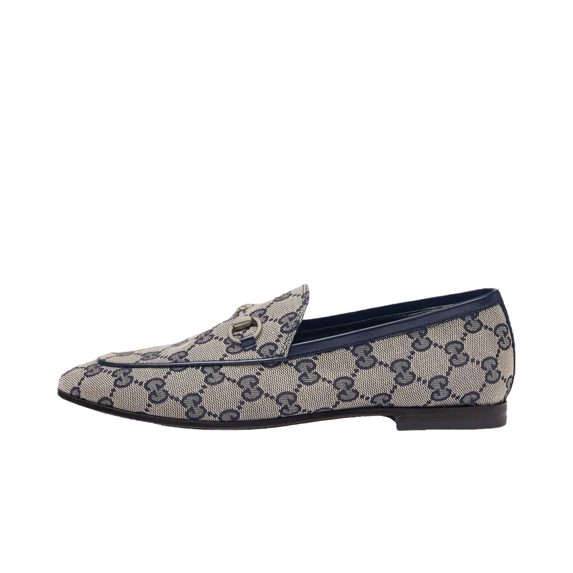 Кецове и обувки Gucci Jordaan Loafer 'Blue GG' Canvas Тъмно синьо | 693213 KY980 4061