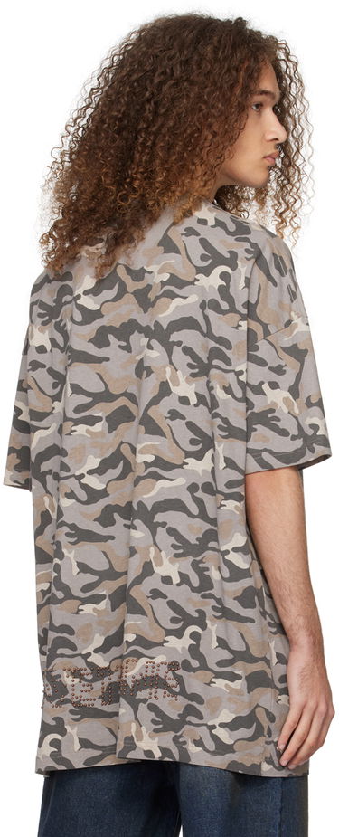 Тениска We11done We11done Camo Oversized T-Shirt Сиво | WD-TT0-24-793-U-GY, 2