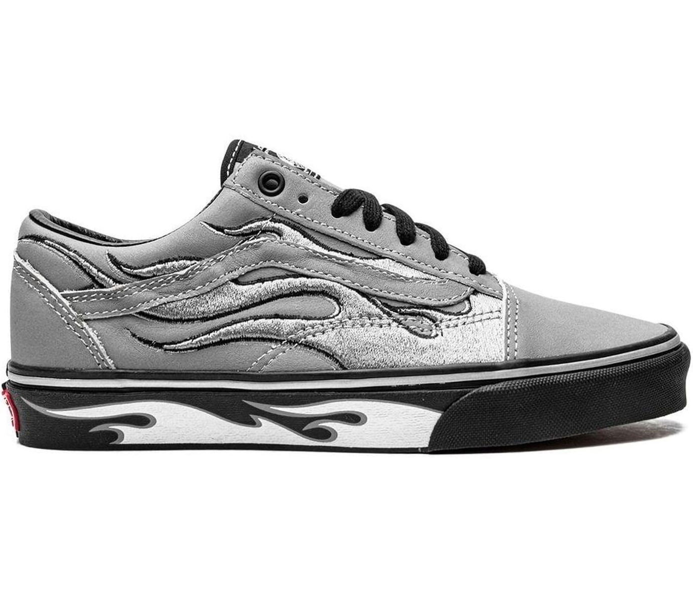 Кецове и обувки Vans Old Skool A$AP Worldwide Silver Reflective Flames Сиво | VN0A7Q2J6UR, 0
