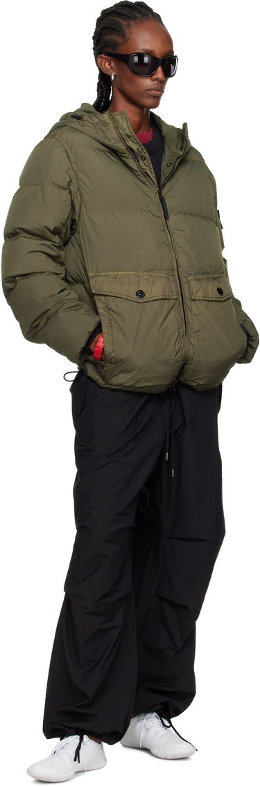 Пухо яке Stone Island Stone Island Crinkle Reps Recycled Nylon Down Jacket Зелено | K2S15 4100011 S0A23, 4