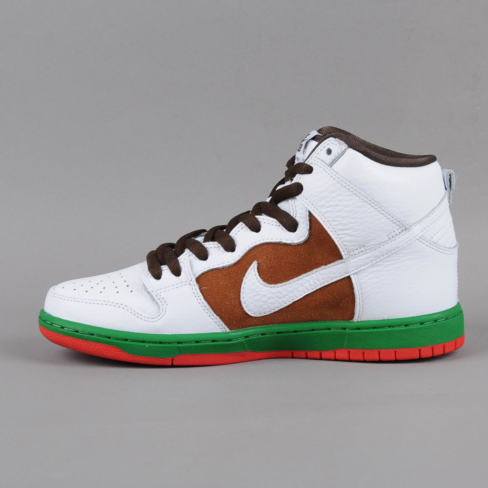 Кецове и обувки Nike SB Dunk High Premium Бяло | 313171-201, 0